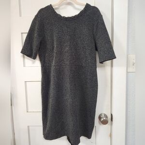 Black Tweed-style Ann Taylor Dress, Size 14